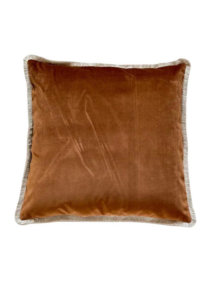Velvet Cognac 24" x 24" Pillow