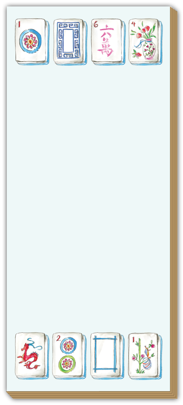 Notepad Mahjong Tiles Long