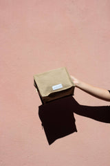 Sand Beige Cube Bag