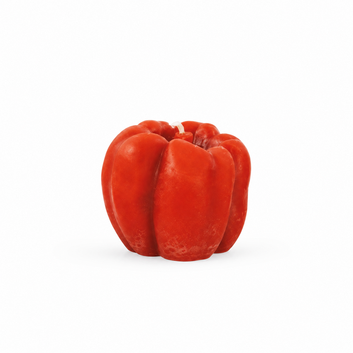 Bell Pepper Beeswax Candle: Red