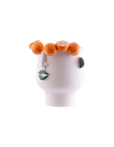 Face Vase Medium Tangerine