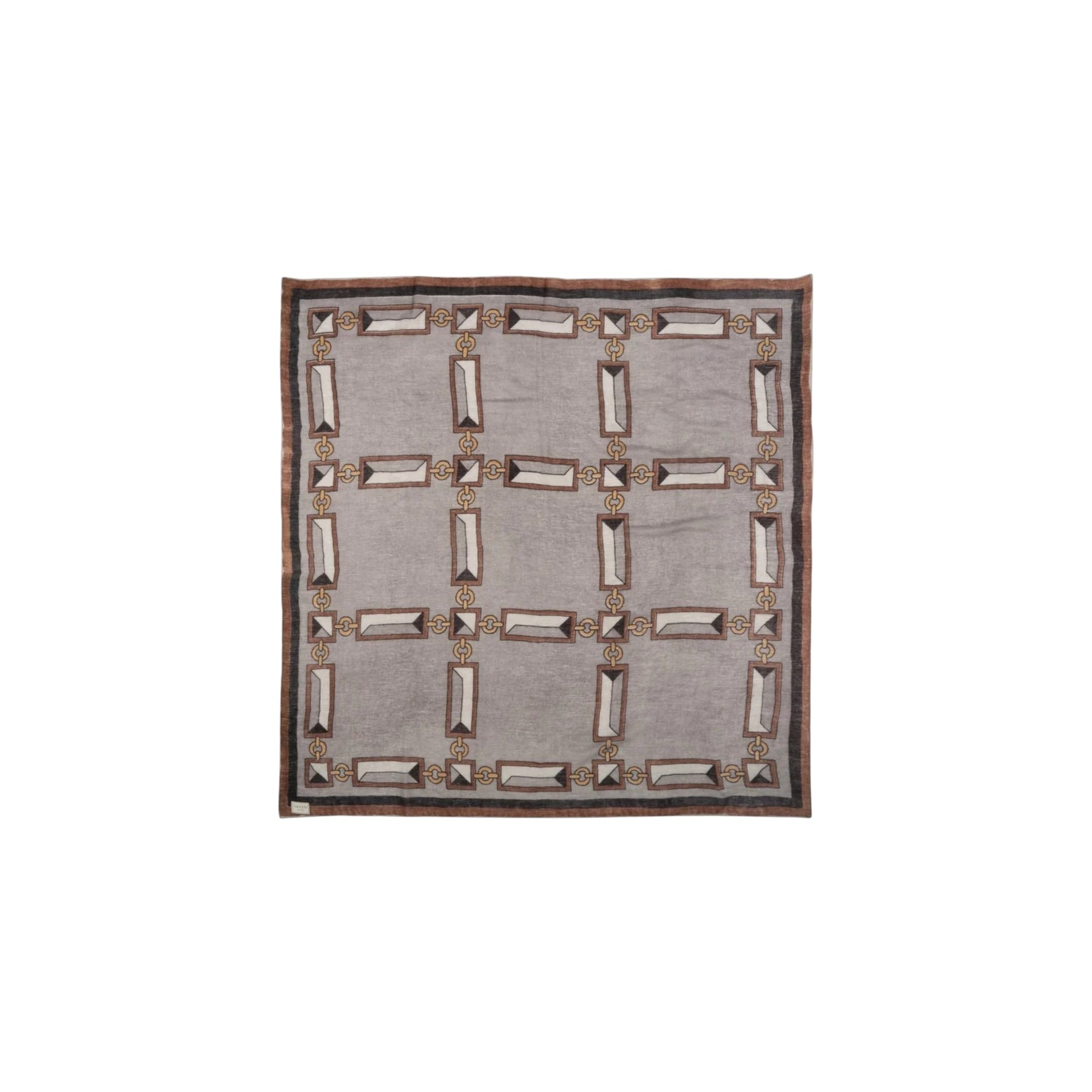 Bricks Chains Gray Scarf