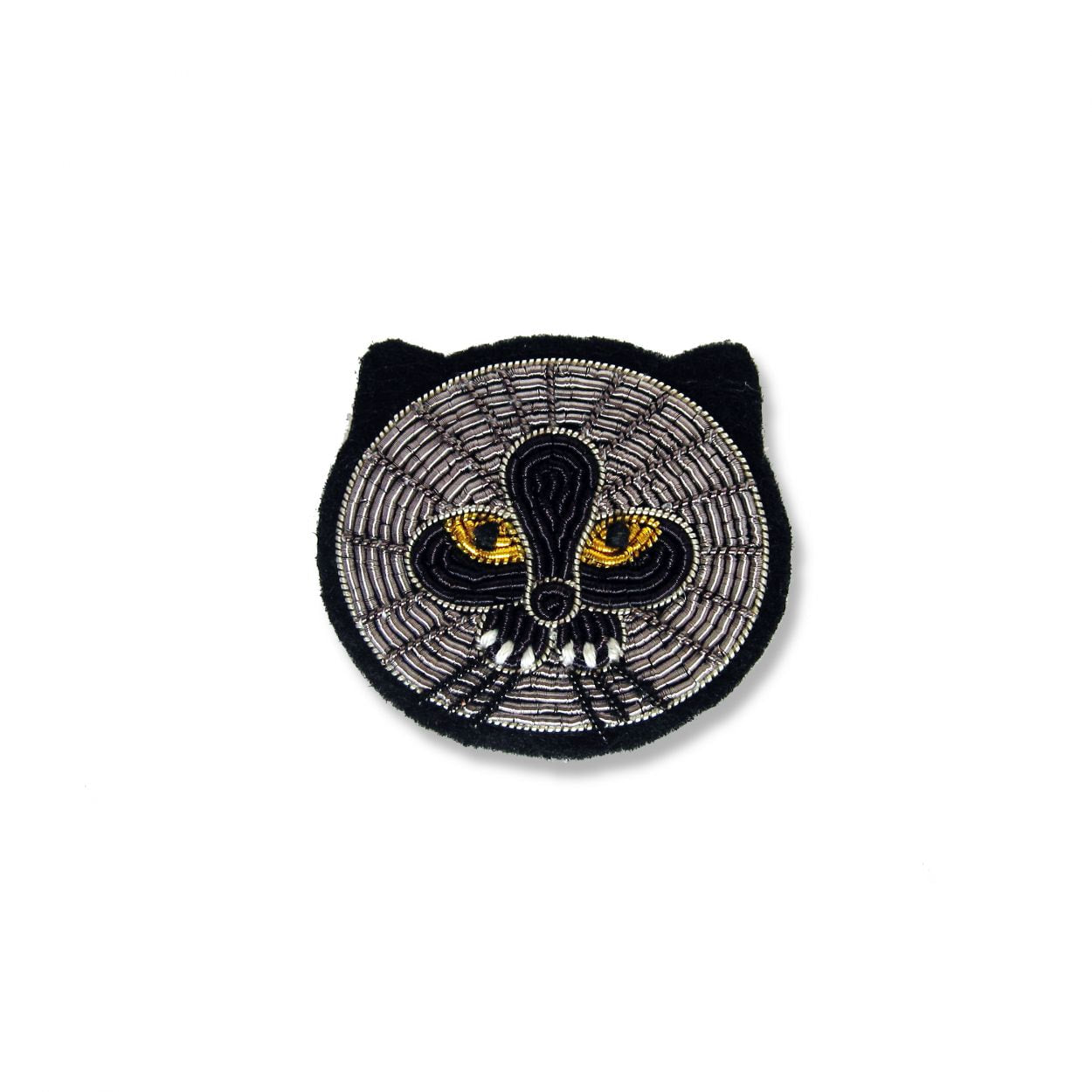 Grey Burmese Brooch