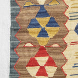 Wild Wheat Indigo Kilim Rug