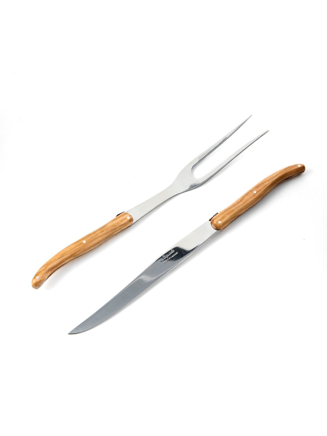Laguiole Carving Set Olivewood