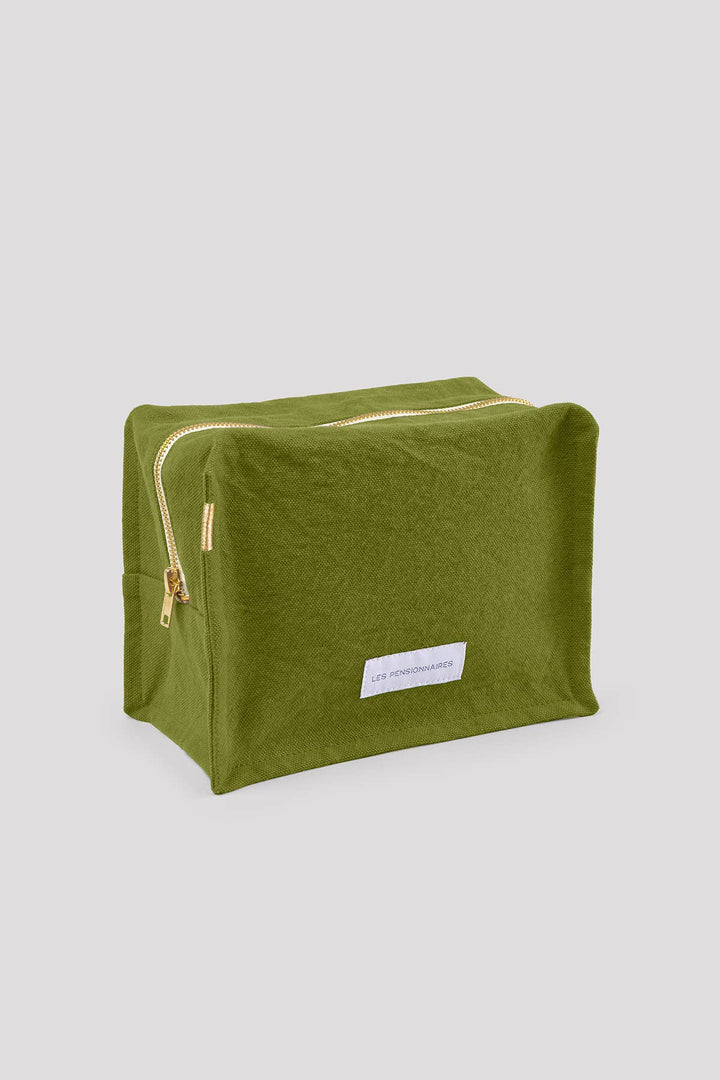 Moss Green Cube Toiletry Bag