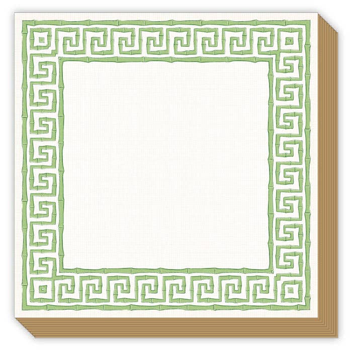 Sue Sartor Green Caning Luxe Notepad