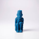 Monkey with a Fez Beeswax Candle: Spring green