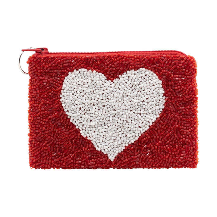 Tiana Designs Beaded White Heart