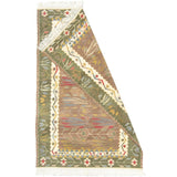 Wild Wheat Green Kilim Rug