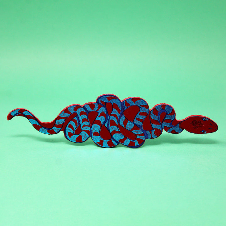 Snake Bookmark Dark Red
