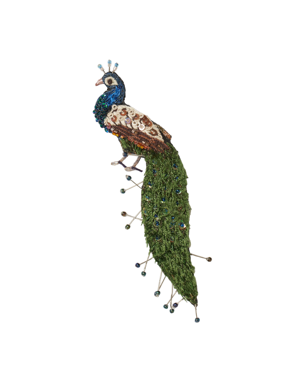 Brooch Indian Peacock