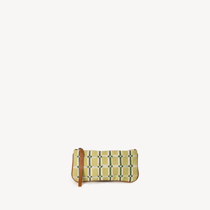 Moss Check Pencil Pouch