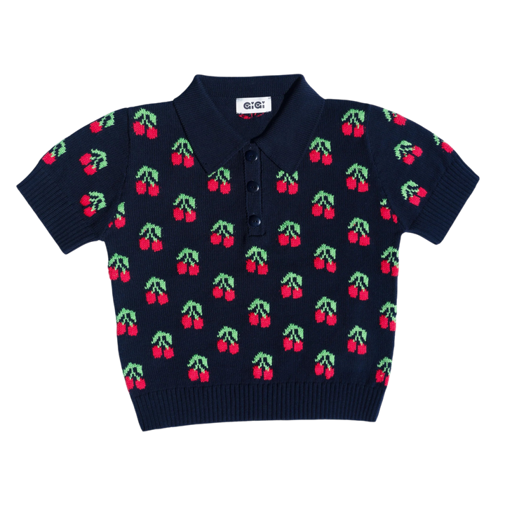 Cherry Polo Navy