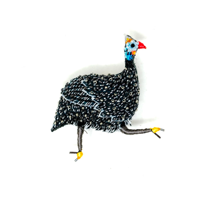 Brooch Guinea Fowl