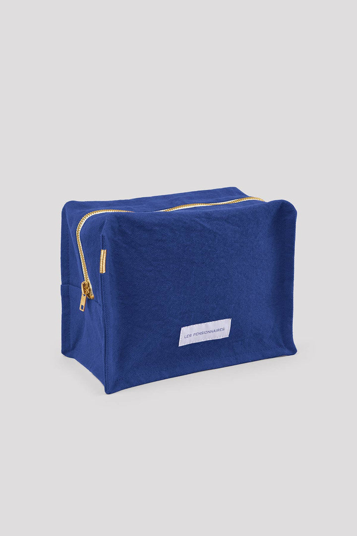 Ultramarine Blue Cube Toiletry Bag