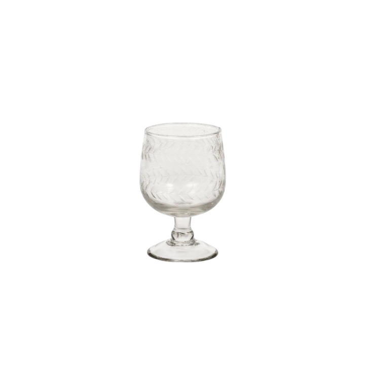 Etched Wine White Set of 2