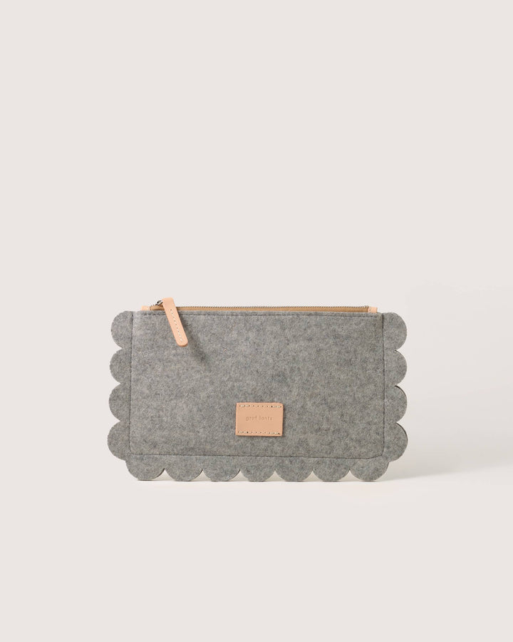 Wool Granite Clutch