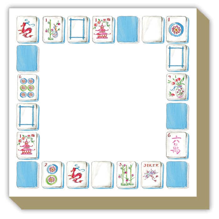 Notepad Mahjong Tiles