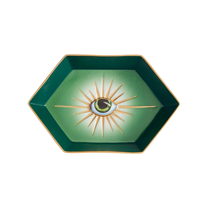 Lito Eye Green Hexagon Tray