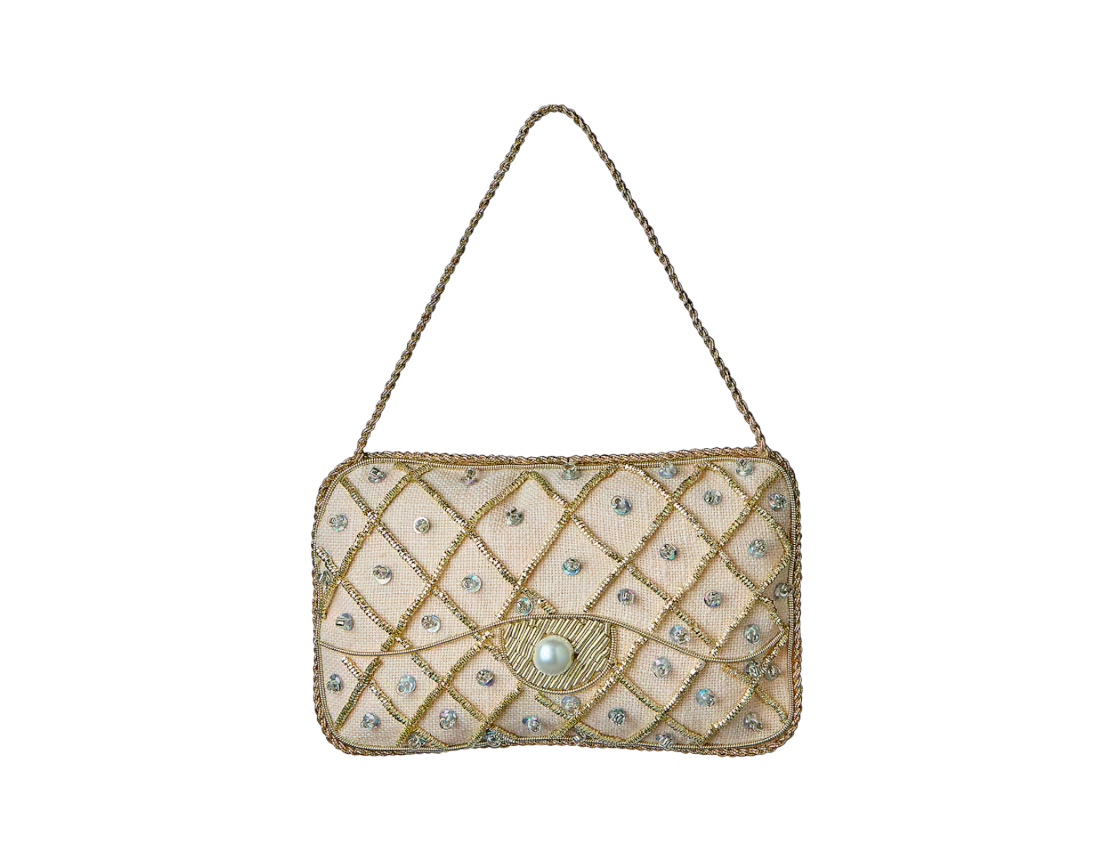 Katie Linen Pink Handbag Ornament
