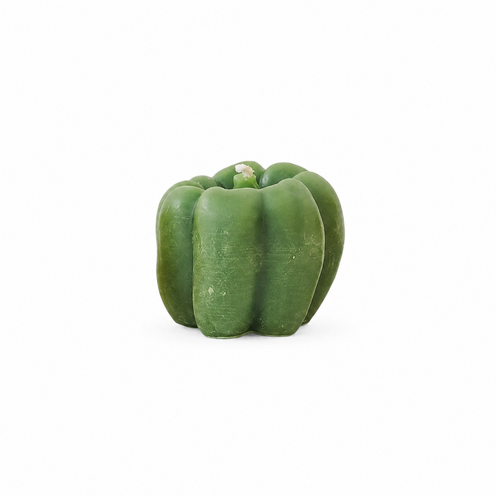 Bell Pepper Beeswax Candle: Green