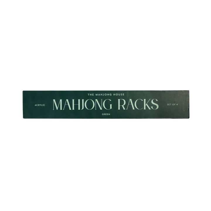 Mahjong Racks Green (Set of 4)