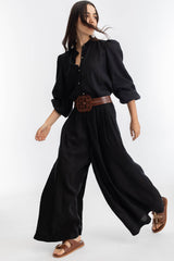Linen Pants Sabi Black