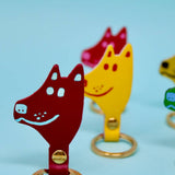 Key Chain Dog Cream