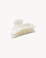 Midi Hair Clip Opalite Shell Checker