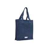 Storm Blue Canvas Zipped Tote