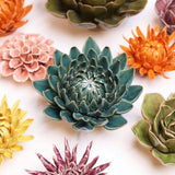 Teal Dahlia