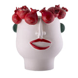 Face Vase Medium Pomegranates