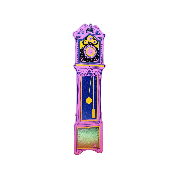 Clock Bookmark Hot Pink