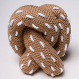 Knitted Pretzel Rattle Toy