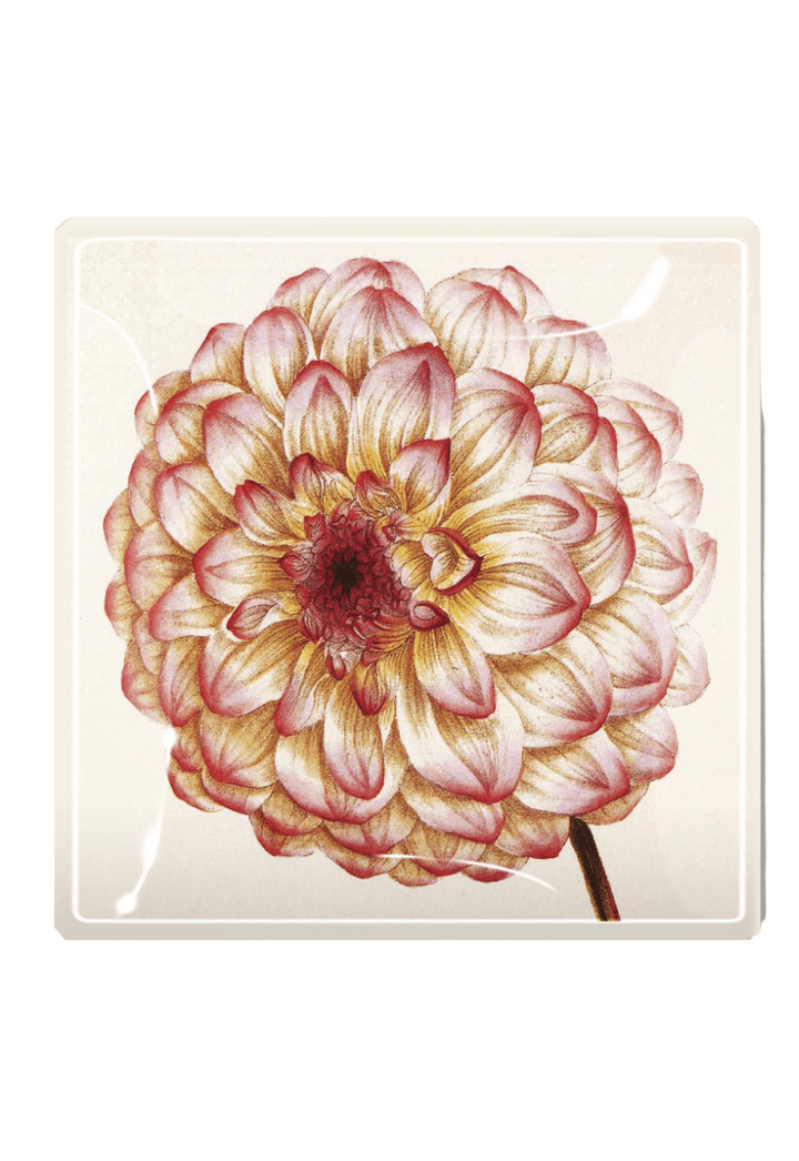 Decoupage Tray Pink Dahlia