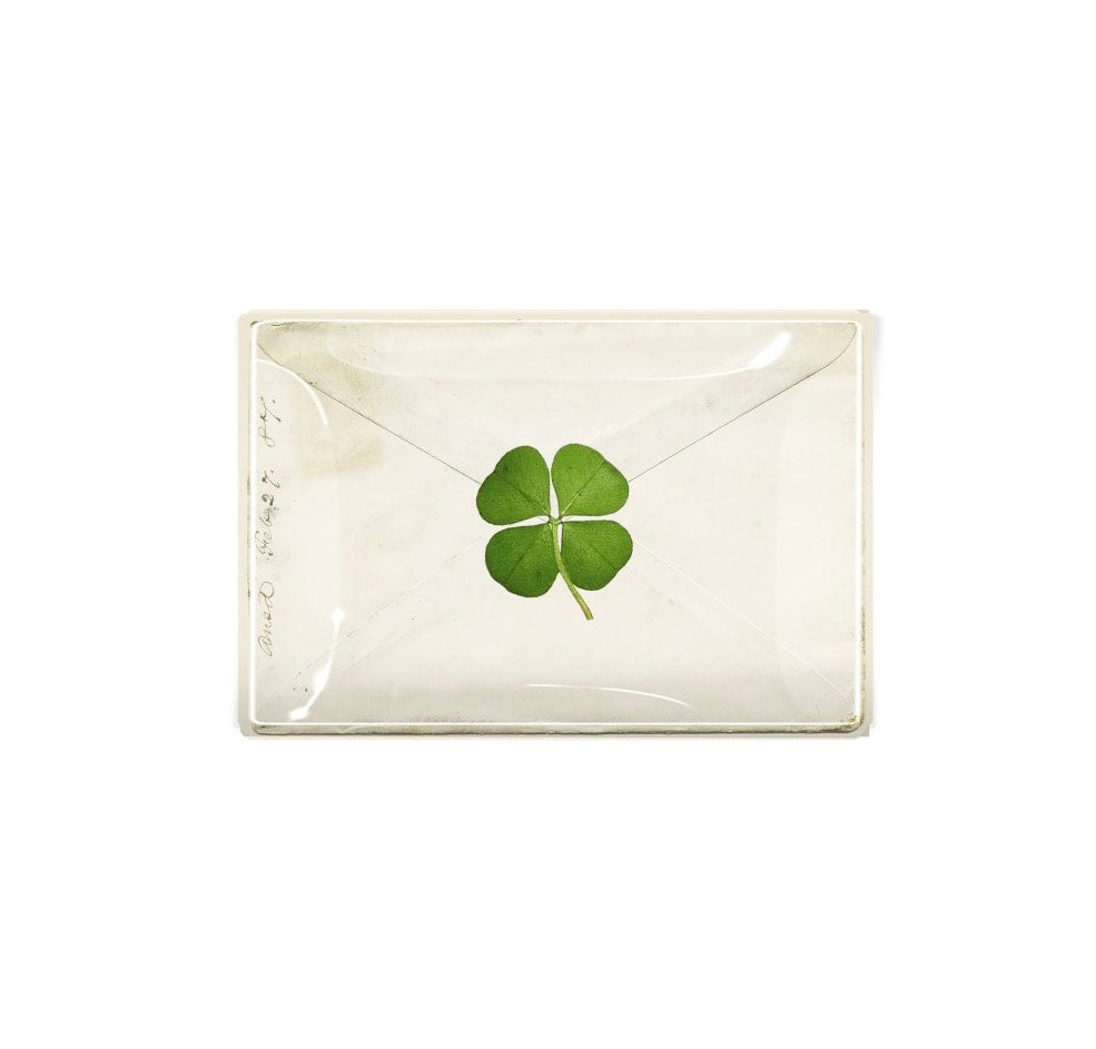 Decoupage Tray Pressed Clover Small