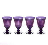 Prism Purple Wine Glasses Set of 4