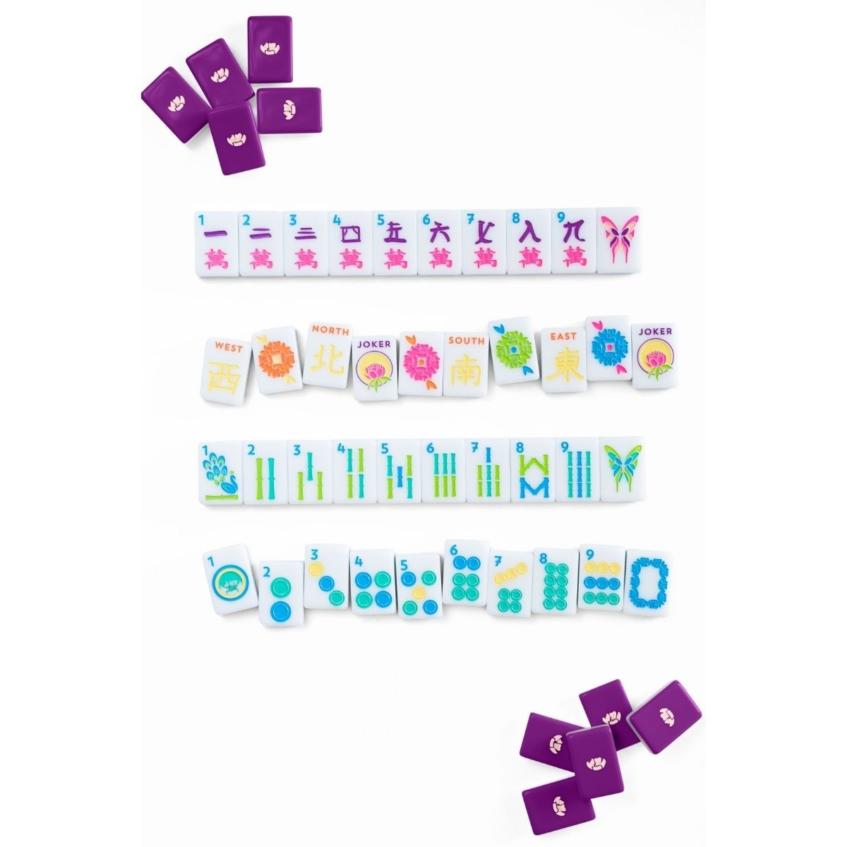 Mahjong Tile Set Plum