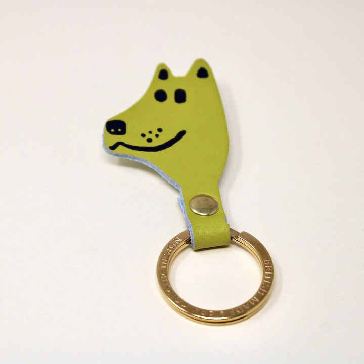 Key Chain Dog Acid Green