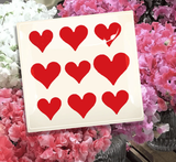 Decoupage Tray Nine of Hearts