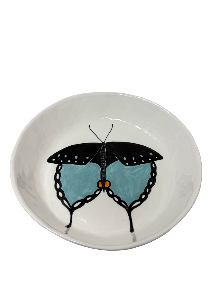 Large Round Platter Butterfly 1