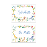 Baby Milestone Cards Animal Fete