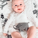 Knitted Elephant Rattle Toy