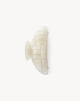 Midi Hair Clip Opalite Shell Checker