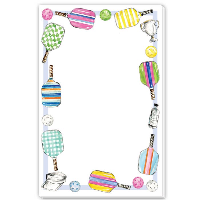Notepad Pickleball Paddles Border