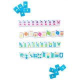 Mahjong Tile Set Electric Blue
