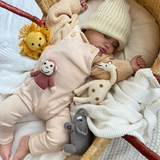 Knitted Monkey Rattle Toy