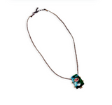 Chrysocolla Totem Pink Tourmaline Necklace