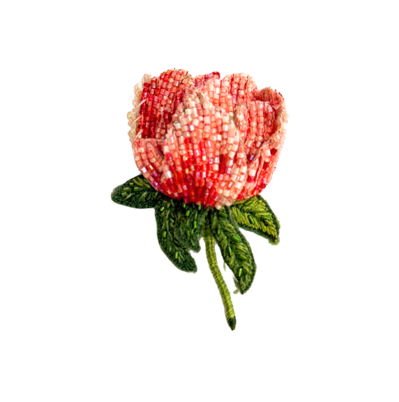 Brooch Garden Peony